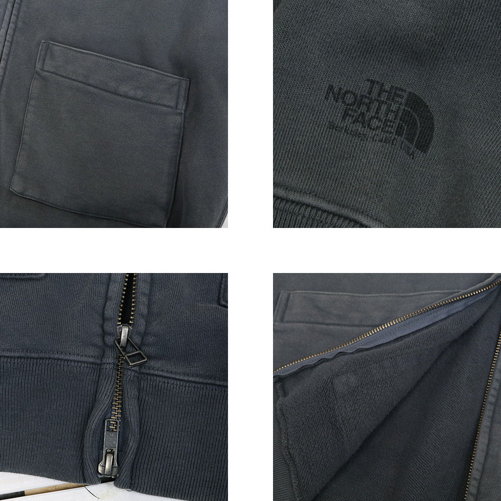 THE NORTH FACE PURPLE LABEL : Garment Dyed Field Zip Up Hoodie (Asphalt Gray)