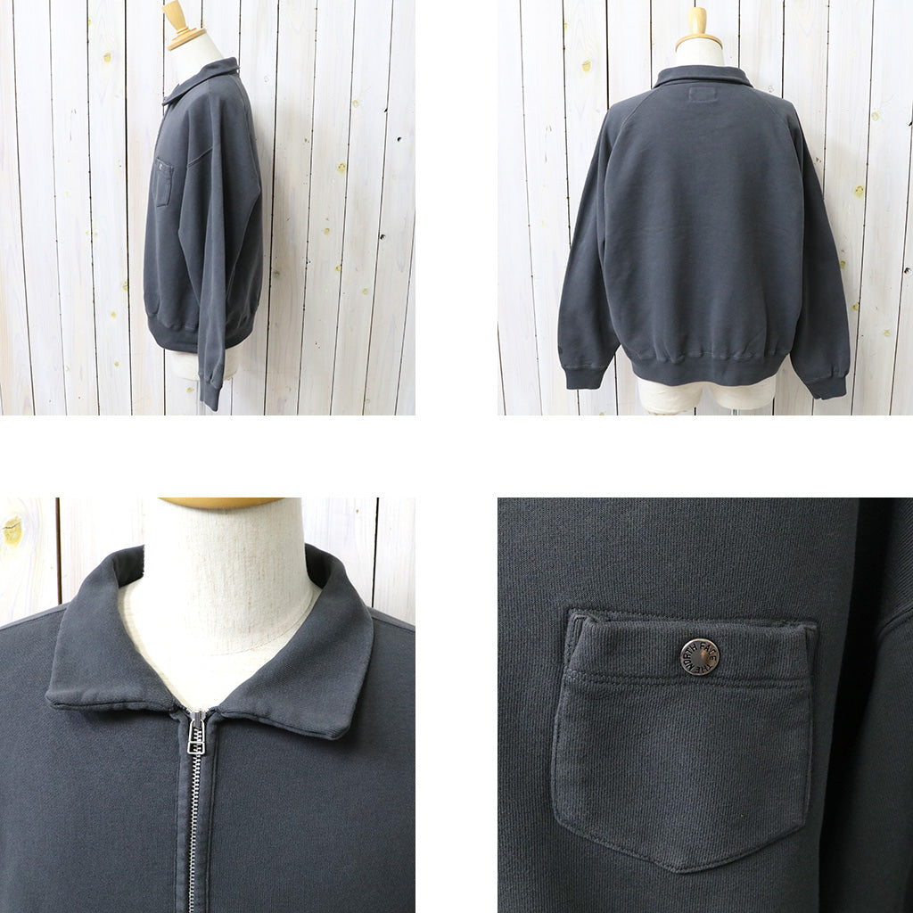 THE NORTH FACE PURPLE LABEL : Garment Dyed Field Half Zip Sweatshirts (Asphalt Gray)