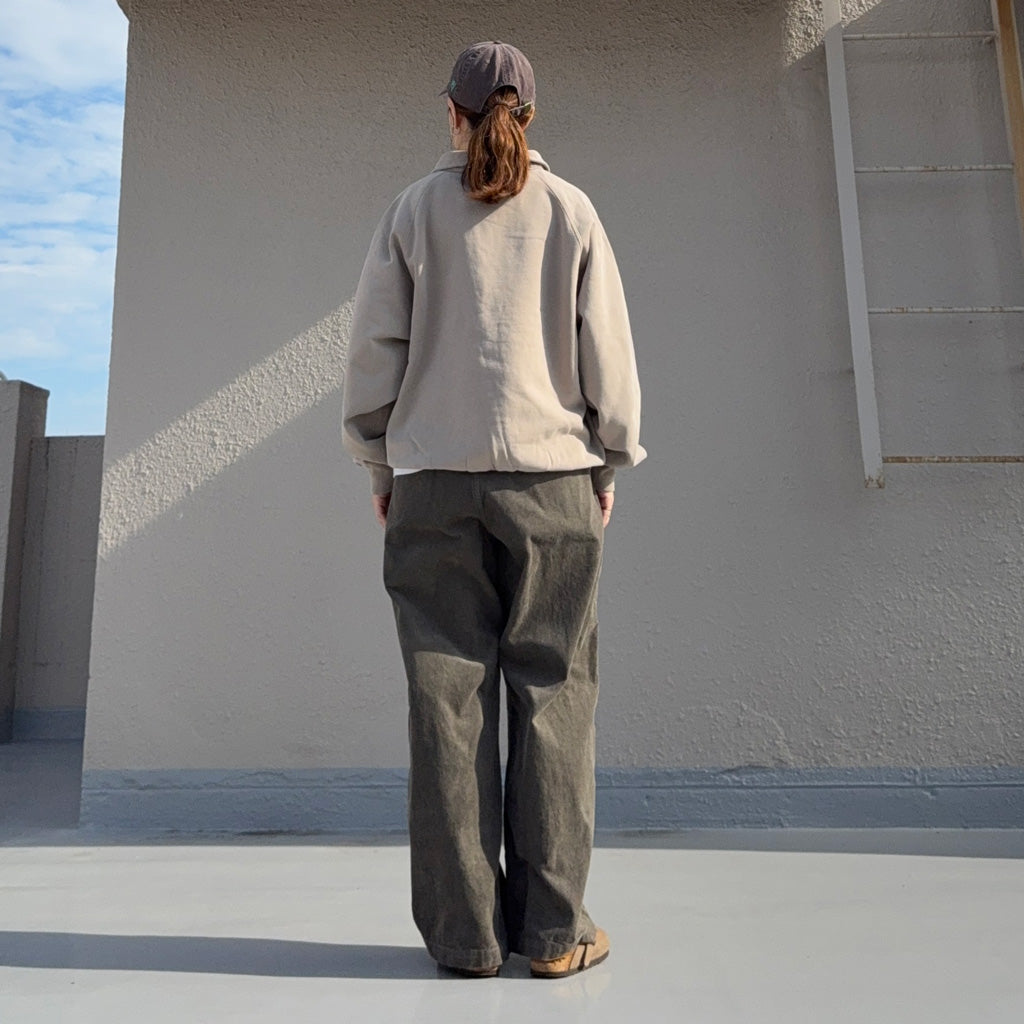 THE NORTH FACE PURPLE LABEL : Garment Dyed Field Half Zip Sweatshirts (Beige)