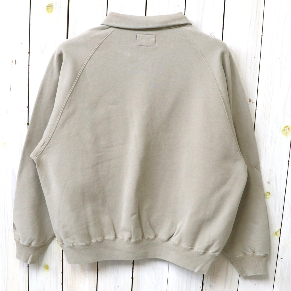THE NORTH FACE PURPLE LABEL : Garment Dyed Field Half Zip Sweatshirts (Beige)
