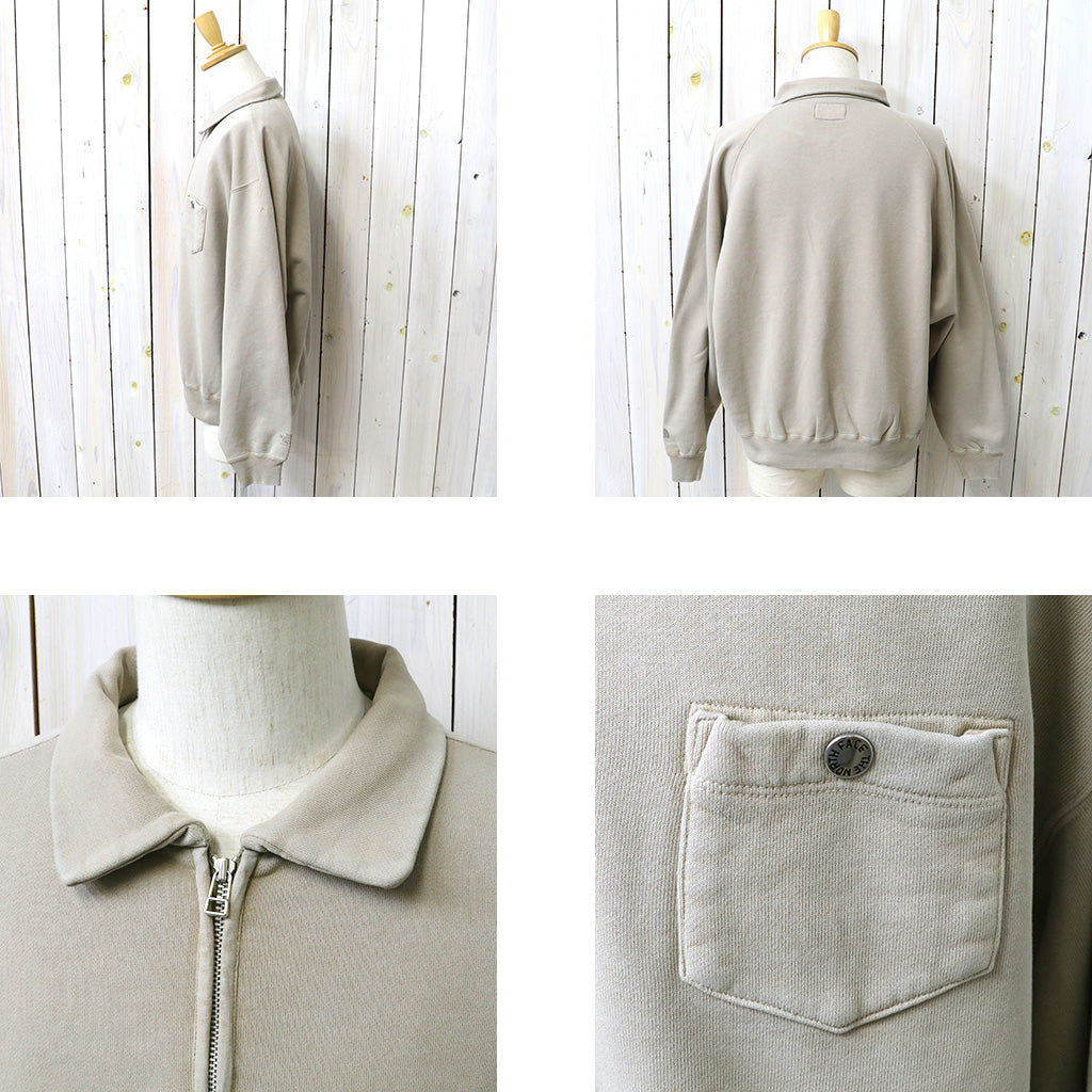 THE NORTH FACE PURPLE LABEL : Garment Dyed Field Half Zip Sweatshirts (Beige)