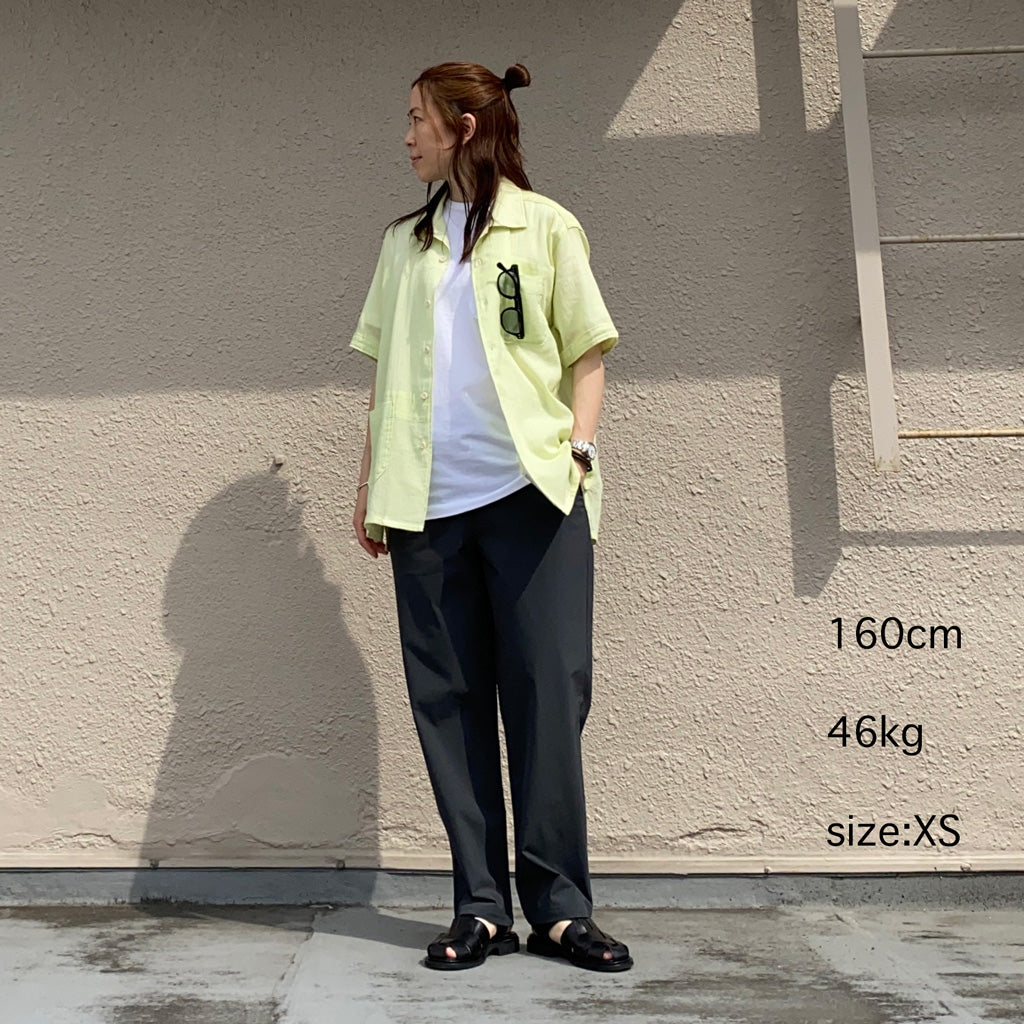 【SALE50%OFF】ENGINEERED GARMENTS『Camp Shirt-Cotton Crepe』(Lime)