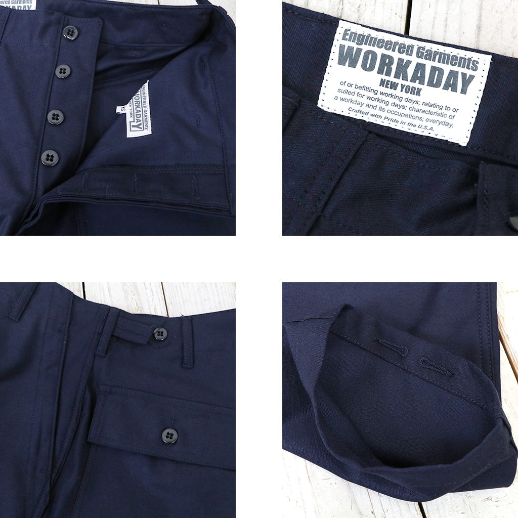 ENGINEERED GARMENTS WORKADAY『Fatigue Pant-Cotton Reversed Sateen』(Dk.Navy)