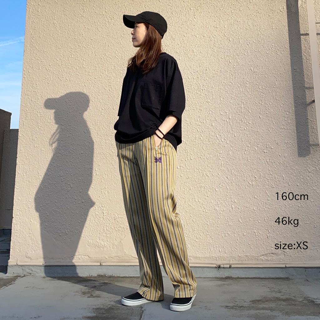 NEEDLES Track Pant-Poly Jq. Stripe XS-