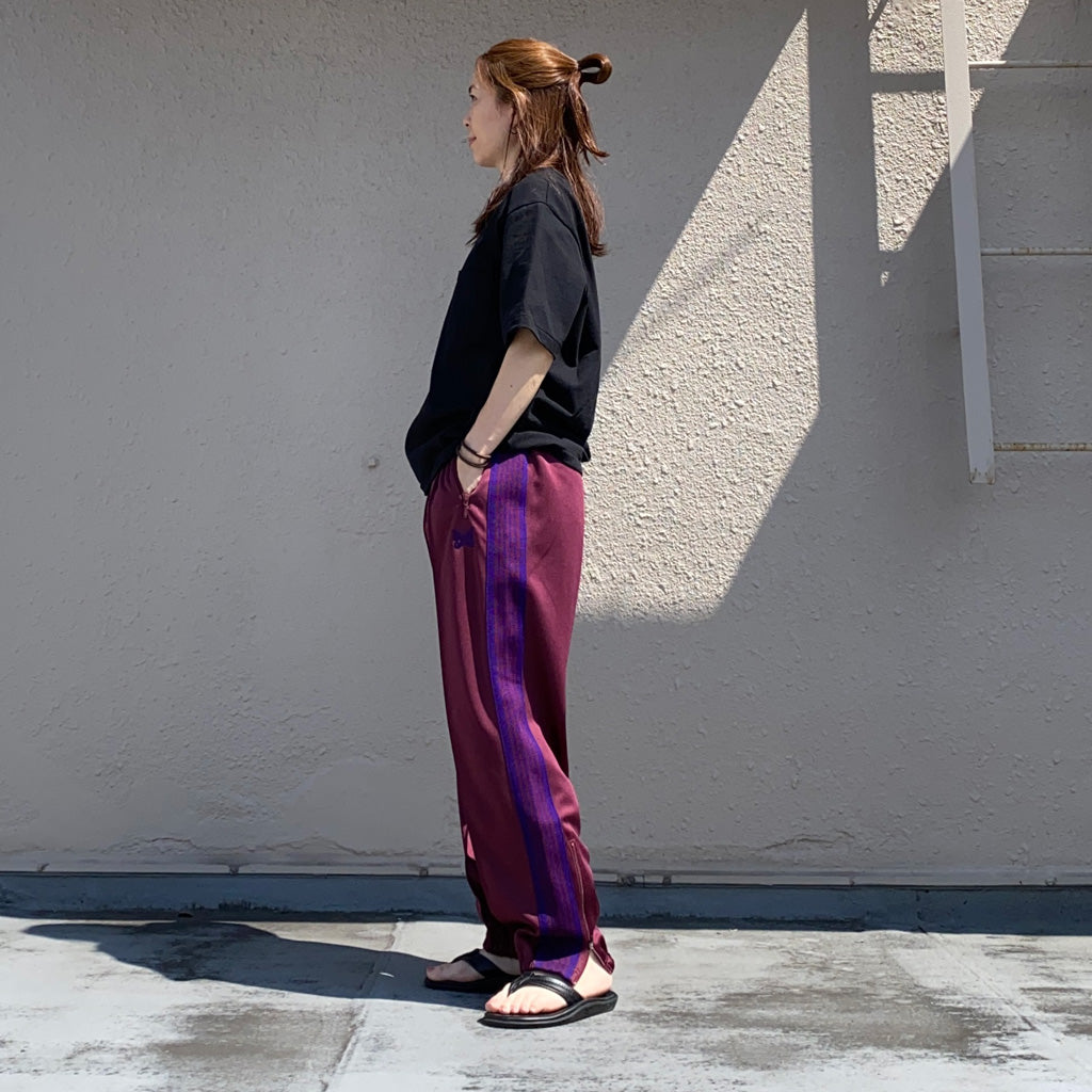 Needles『Zipped Track Pant-Poly Smooth』(Wine)