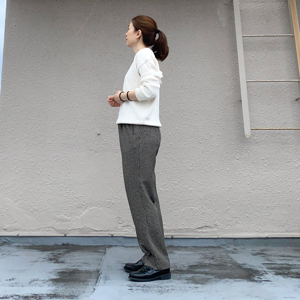 Needles『Tucked Side Tab Trouser-Poly Houndstooth』(Beige)