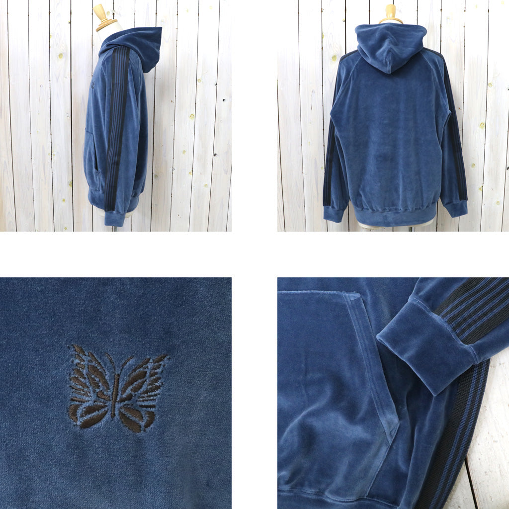 Needles『Track Hoody-C/Pe Velour』(Smoke Blue)