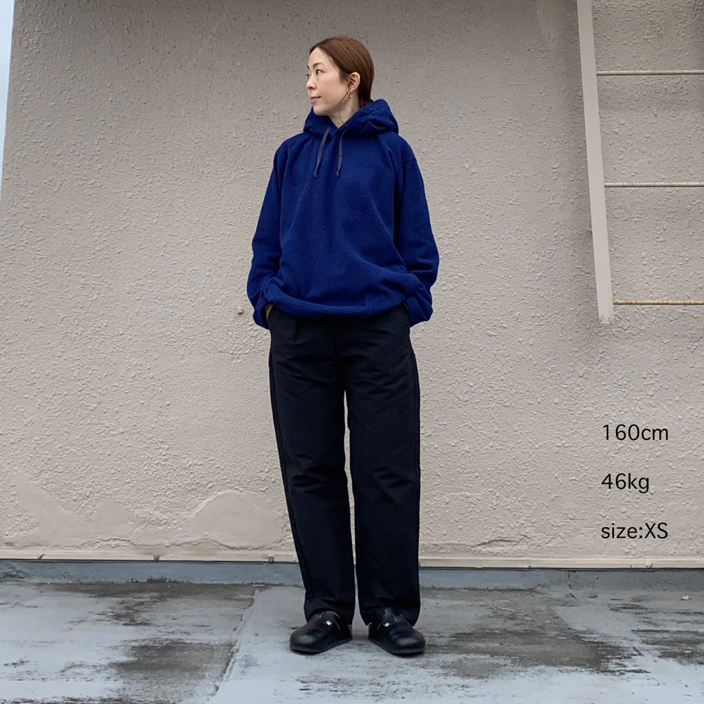 ENGINEERED GARMENTS『Long Sleeve Hoody-Polyester Waffle』(Blue)