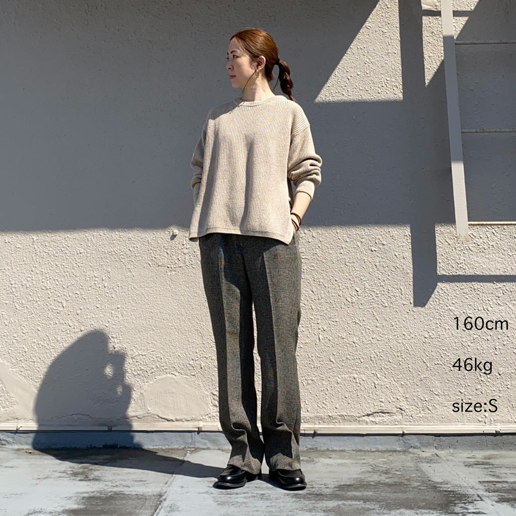 Needles『Side Tab Trouser-Poly Glen Plaid』(Beige)