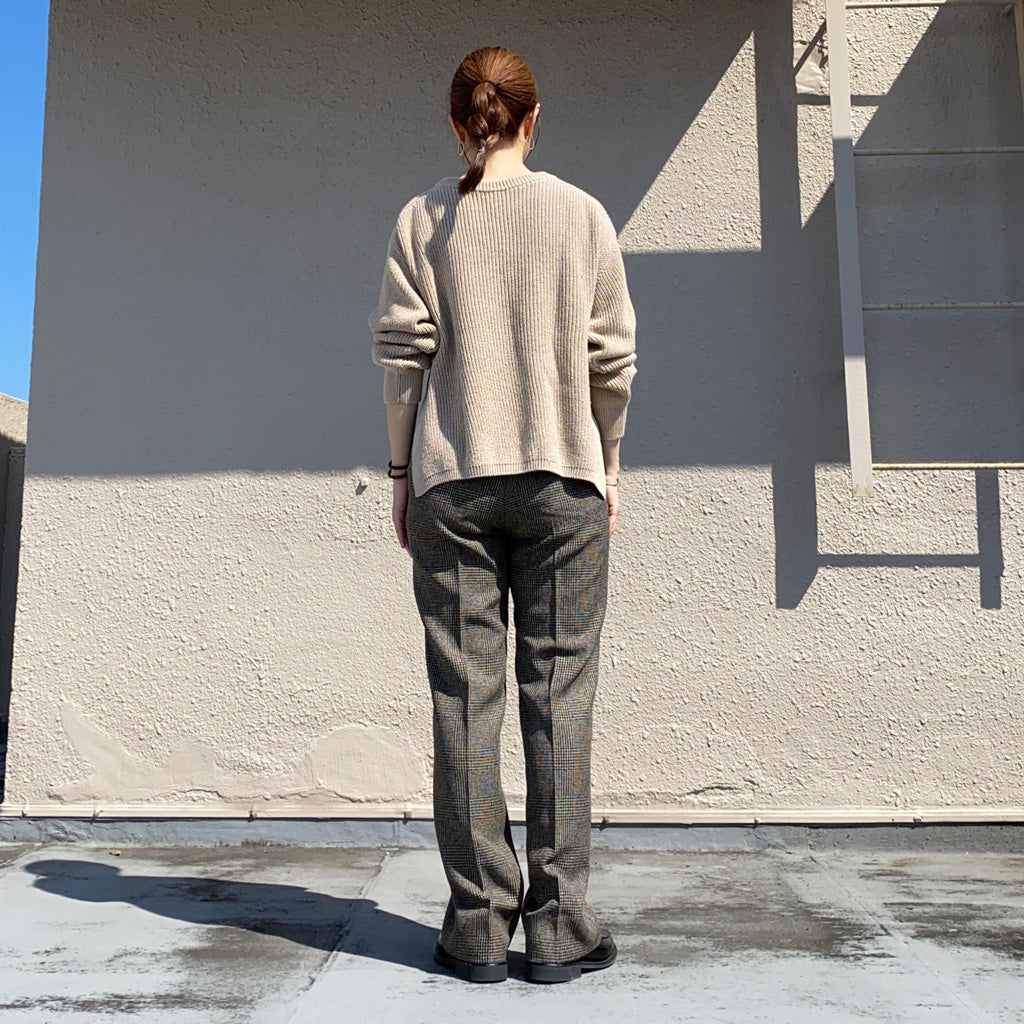 Needles『Side Tab Trouser-Poly Glen Plaid』(Beige)