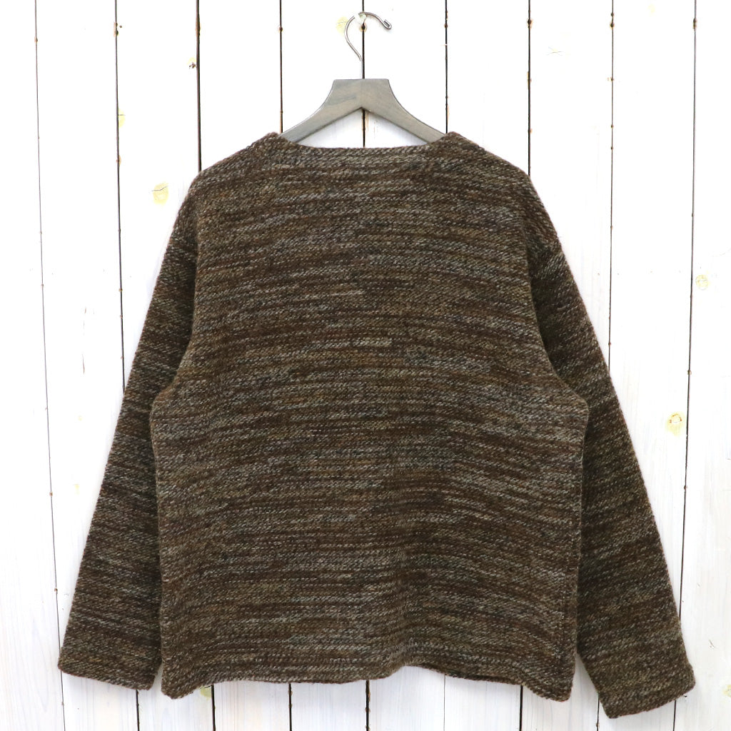 ENGINEERED GARMENTS『Knit Cardigan-Poly Wool Melange Knit』(Brown)