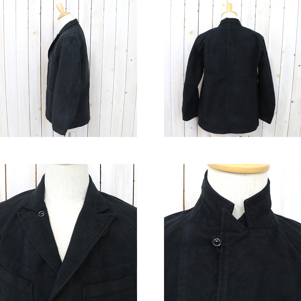 ENGINEERED GARMENTS : Bedford Jacket-Cotton Moleskin (Black)
