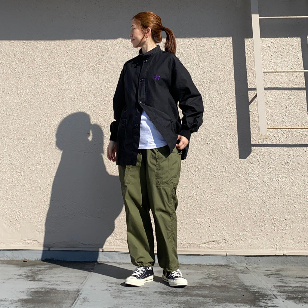 Needles『S.C.Army Shirt-Back Sateen』(Black) – Reggieshop