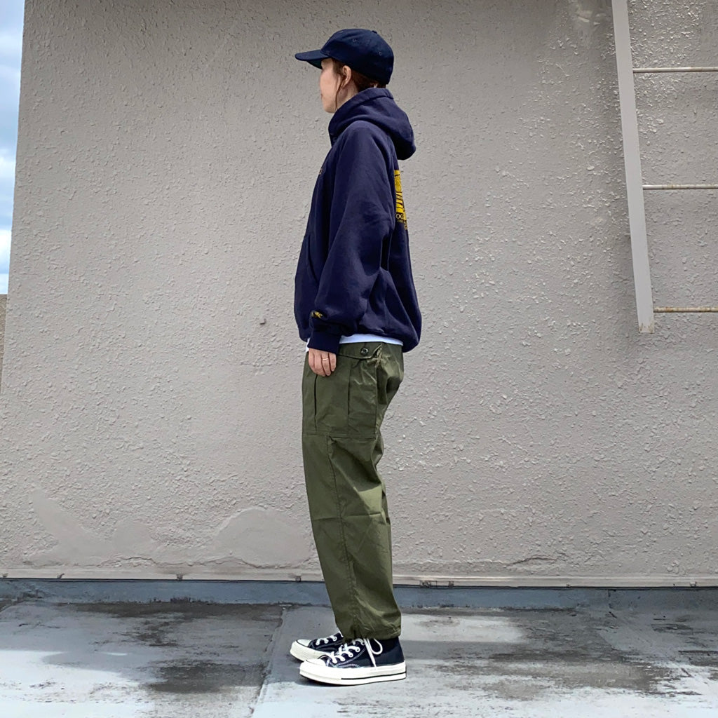 ENGINEERED GARMENTS : Raglan Hoodie-Ride (Navy)