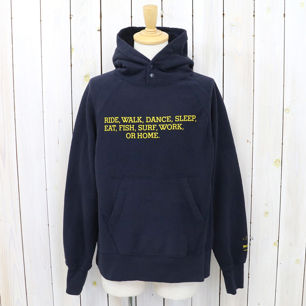 ENGINEERED GARMENTS : Raglan Hoodie-Ride (Navy)