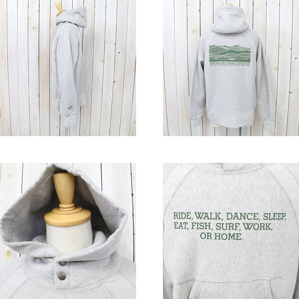 ENGINEERED GARMENTS : Raglan Hoodie-Ride (H.Grey)