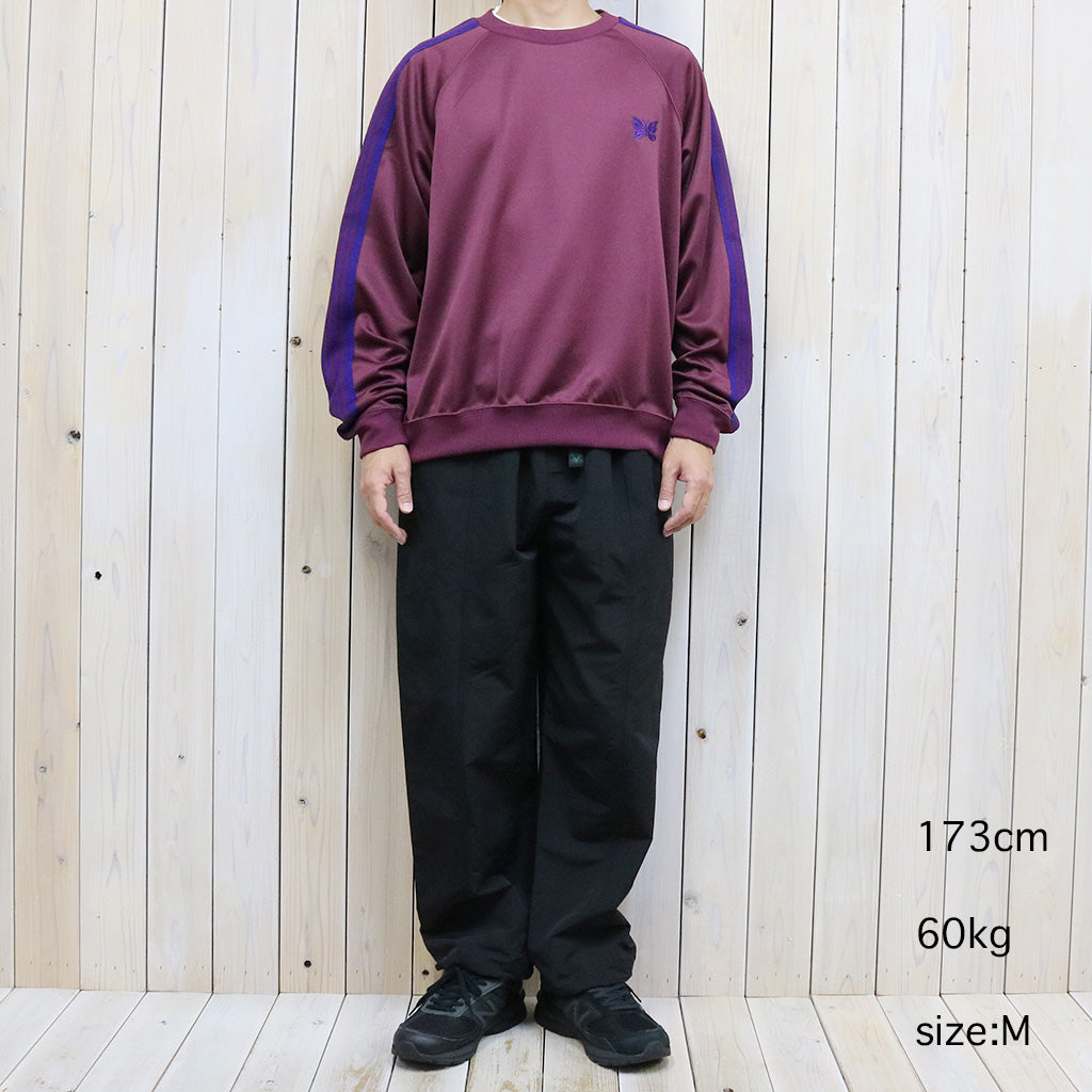 Needles『Track Crew Neck Shirt-Poly Smooth』(Wine)