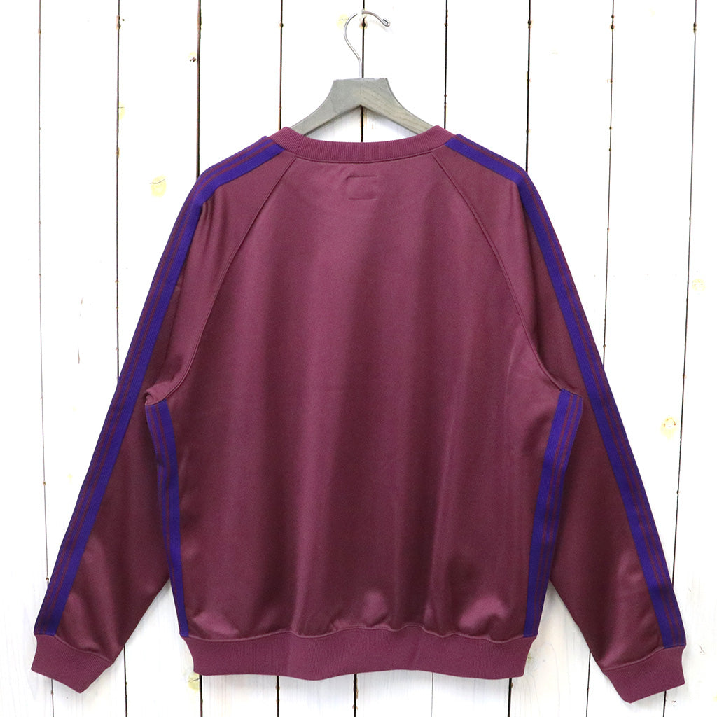 Needles『Track Crew Neck Shirt-Poly Smooth』(Wine)