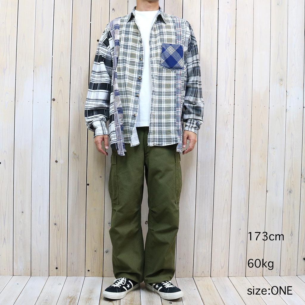 Rebuild by Needles『Flannel Shirt->7 Cuts Wide Shirt』(Assorted-F)
