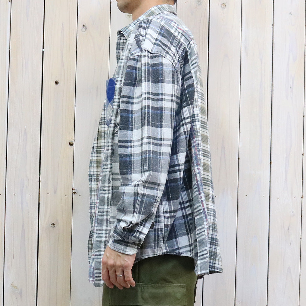 Rebuild by Needles『Flannel Shirt->7 Cuts Wide Shirt』(Assorted-F)