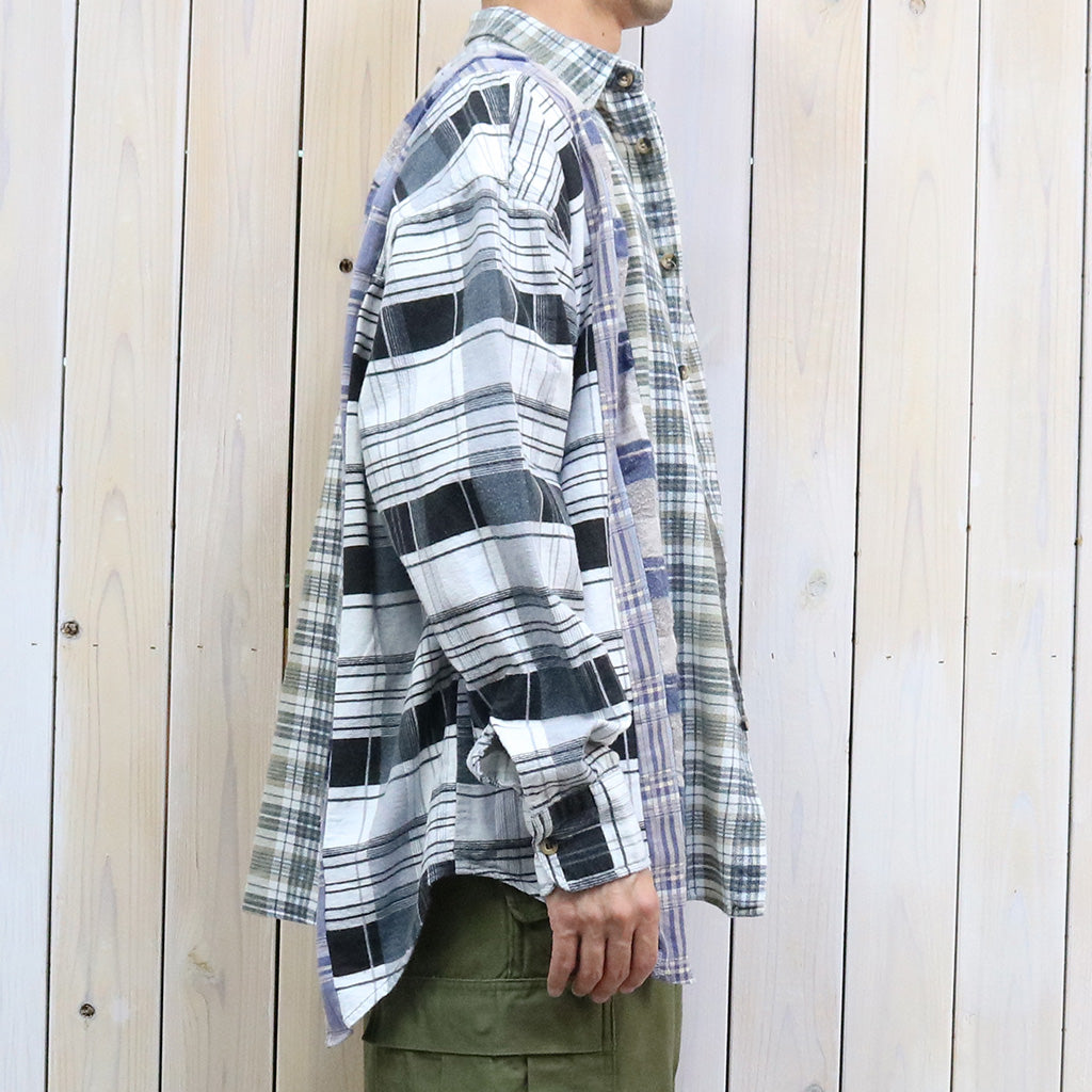 Rebuild by Needles『Flannel Shirt->7 Cuts Wide Shirt』(Assorted-F)