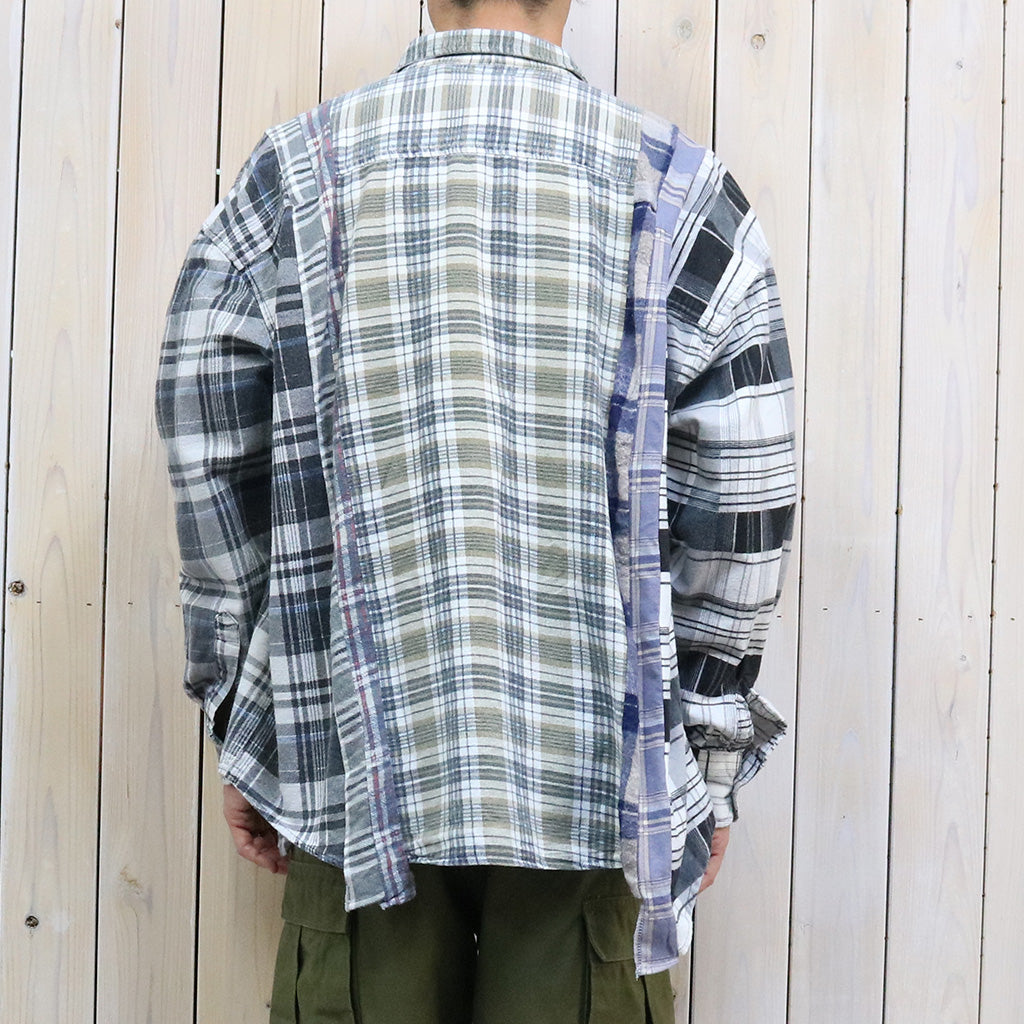 Rebuild by Needles『Flannel Shirt->7 Cuts Wide Shirt』(Assorted-F)