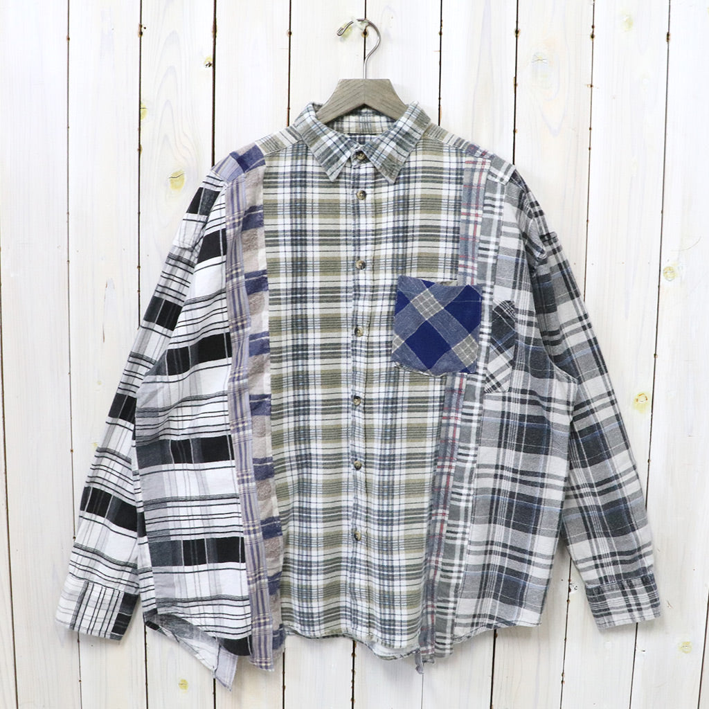 Rebuild by Needles『Flannel Shirt->7 Cuts Wide Shirt』(Assorted-F ...