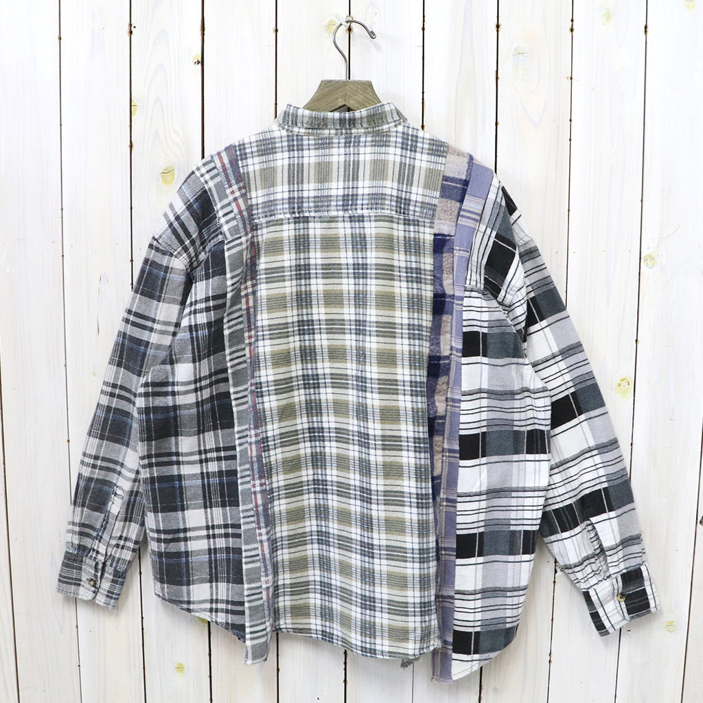 Rebuild by Needles『Flannel Shirt->7 Cuts Wide Shirt』(Assorted-F)