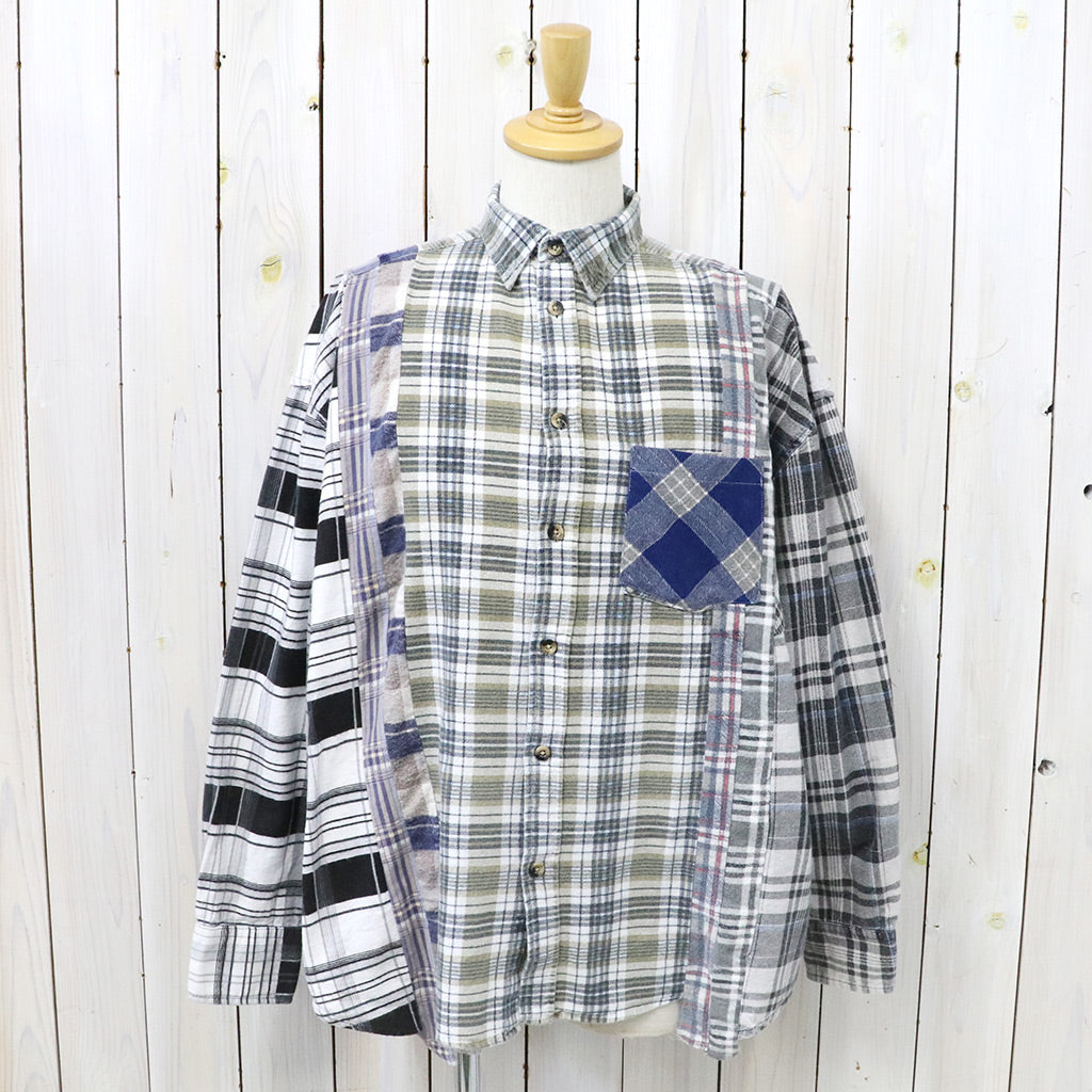 Rebuild by Needles『Flannel Shirt->7 Cuts Wide Shirt』(Assorted-F)