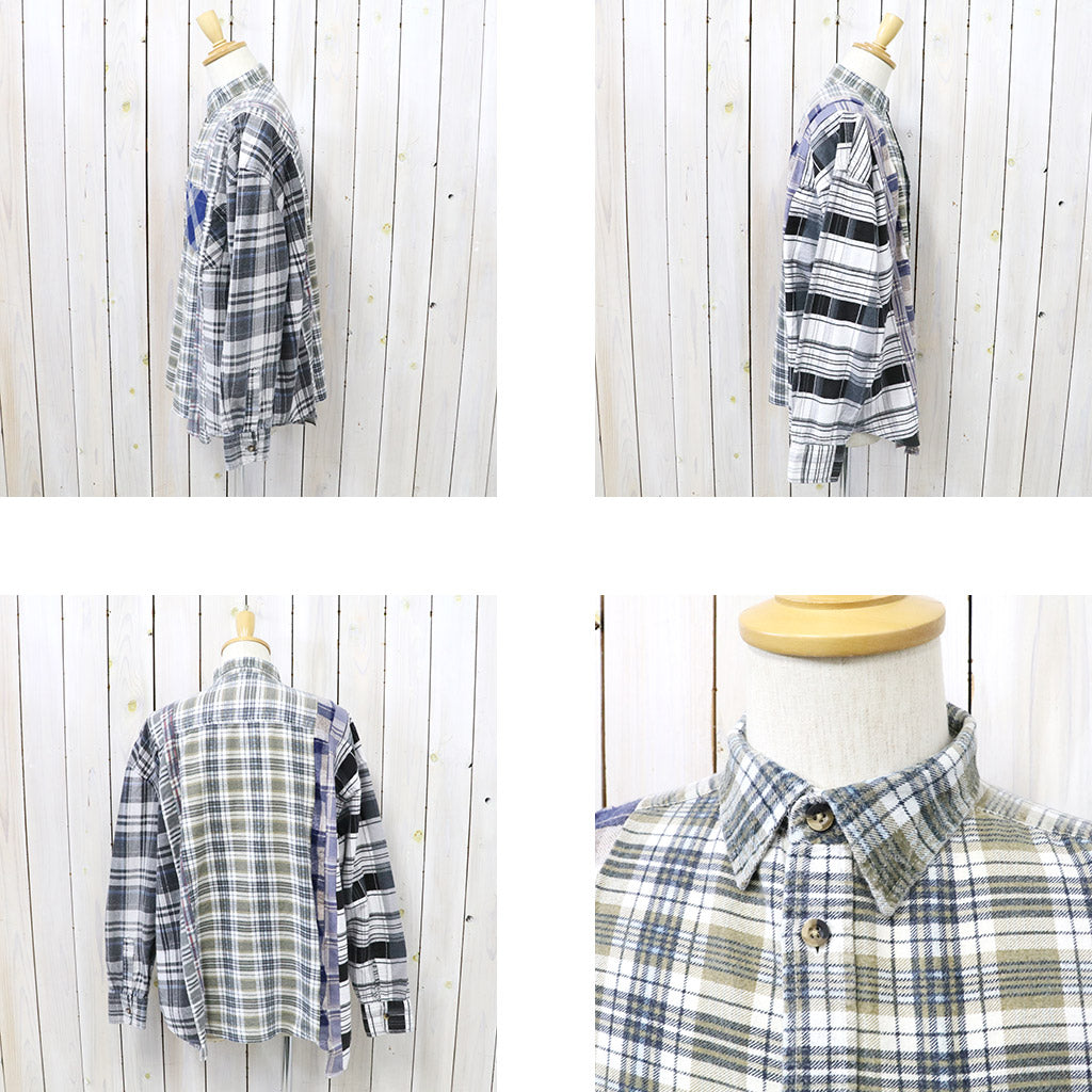 Rebuild by Needles『Flannel Shirt->7 Cuts Wide Shirt』(Assorted-F)