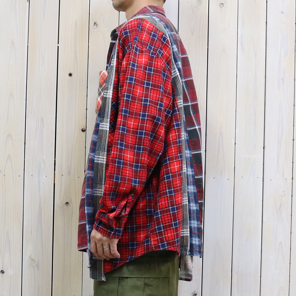 Rebuild by Needles『Flannel Shirt->7 Cuts Wide Shirt』(Assorted-G)