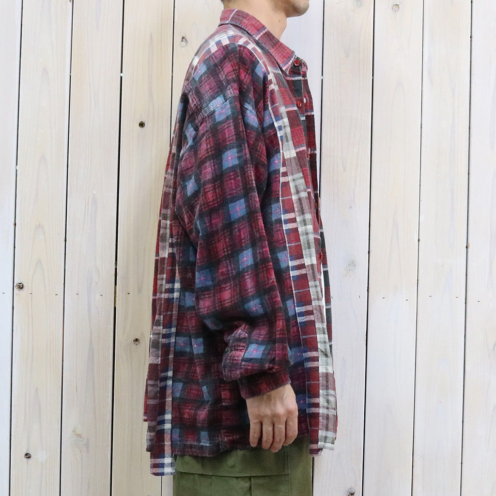 Rebuild by Needles『Flannel Shirt->7 Cuts Wide Shirt』(Assorted-G)