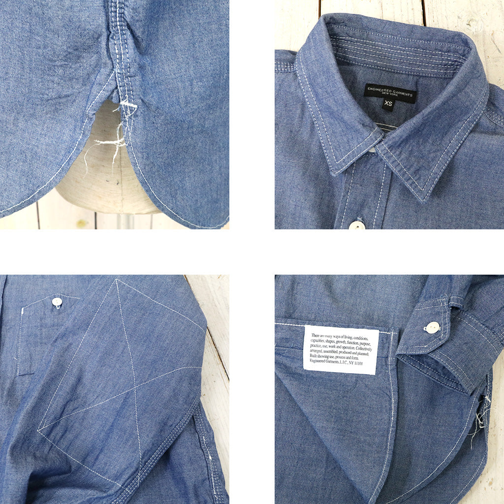 ENGINEERED GARMENTS : Work Shirt-Cotton Chambray