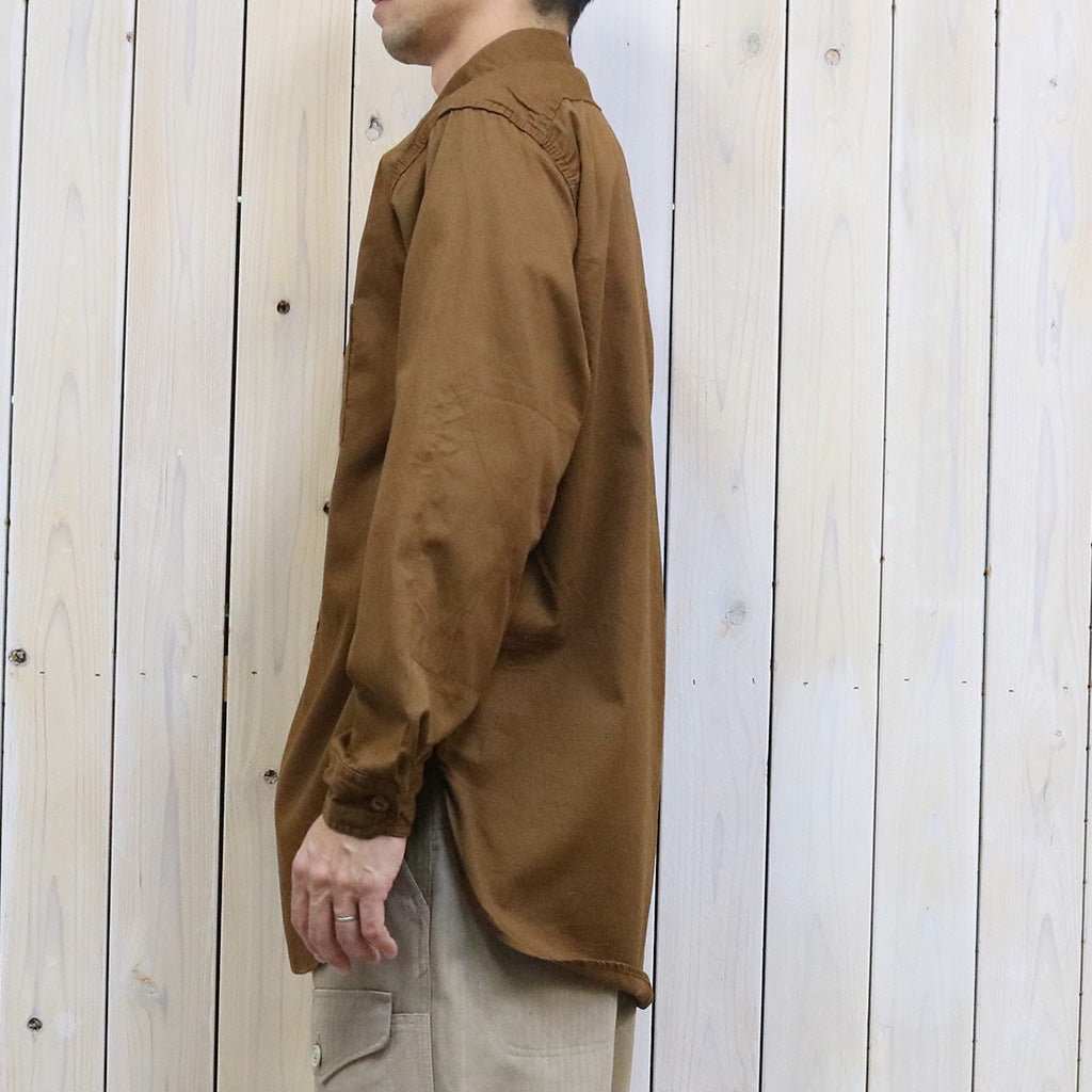 ENGINEERED GARMENTS : Work Shirt-Cotton Micro Sanded Twill (Brown)