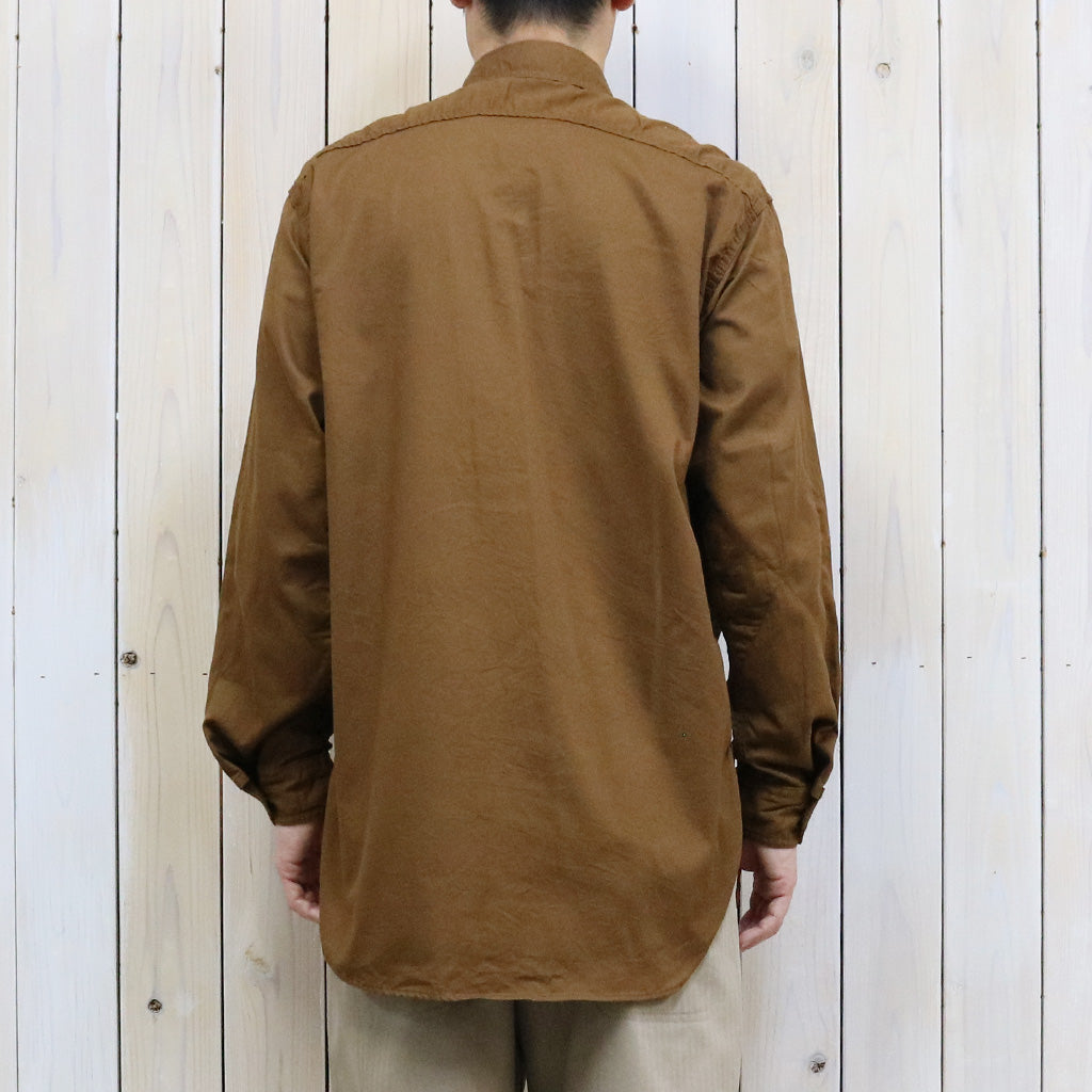 ENGINEERED GARMENTS : Work Shirt-Cotton Micro Sanded Twill (Brown)