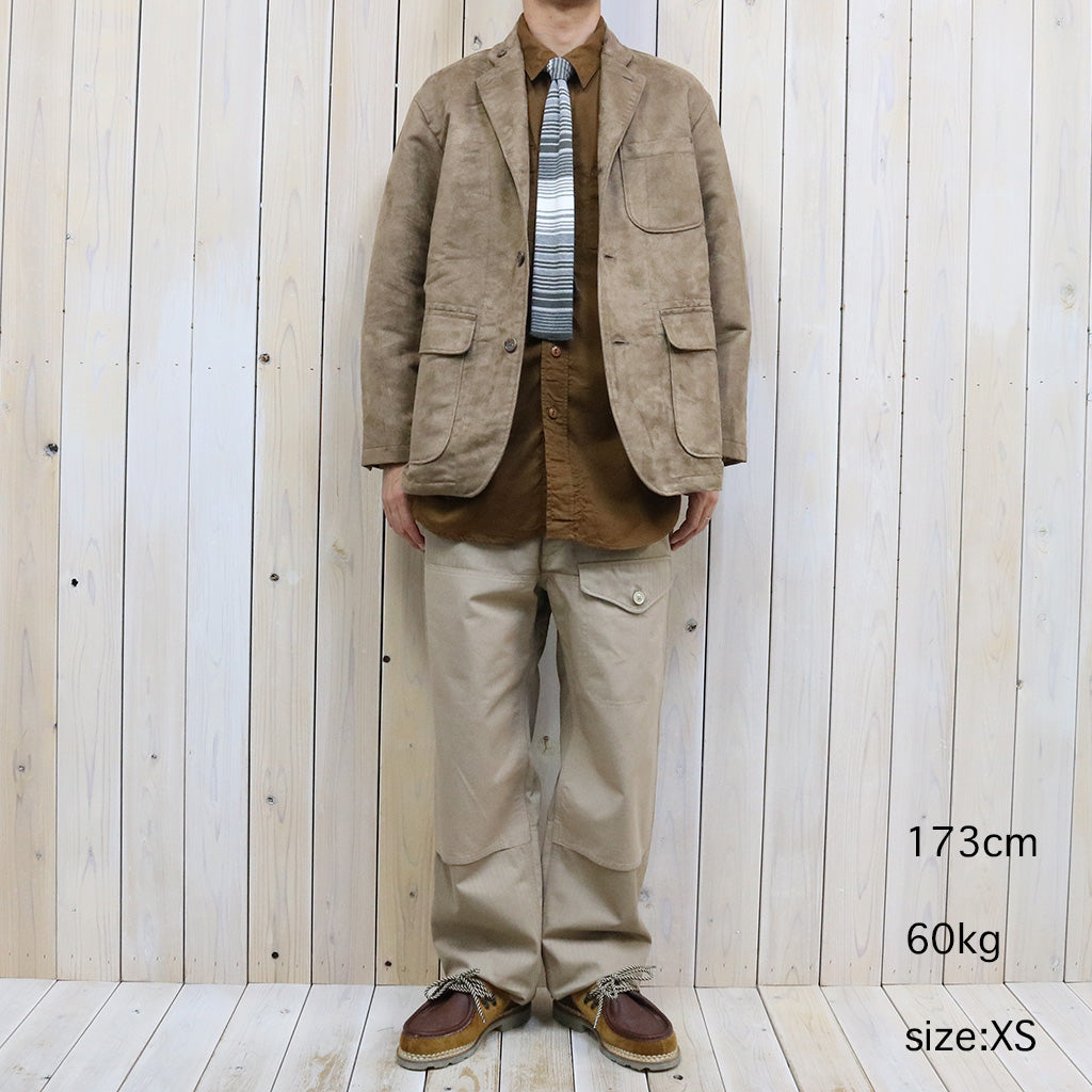 ENGINEERED GARMENTS : Work Shirt-Cotton Micro Sanded Twill (Brown)