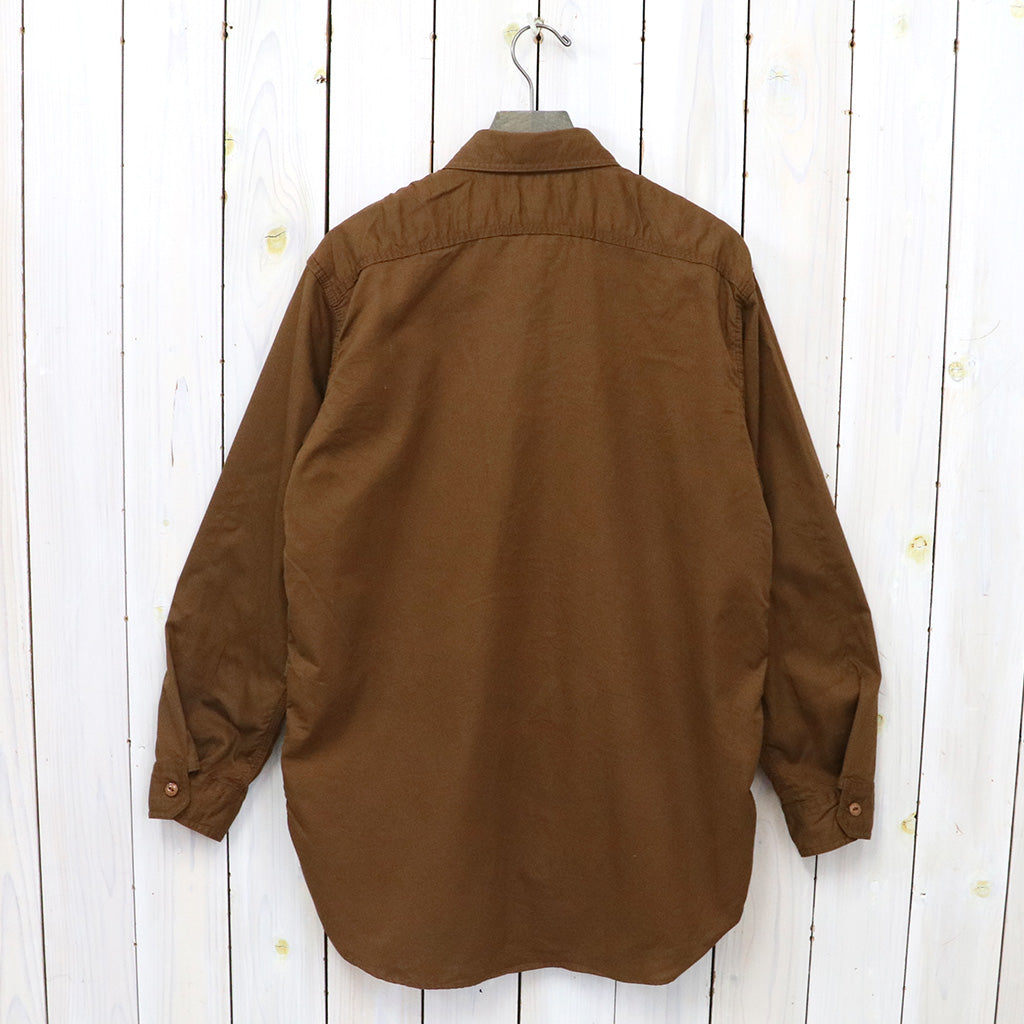 ENGINEERED GARMENTS : Work Shirt-Cotton Micro Sanded Twill (Brown)