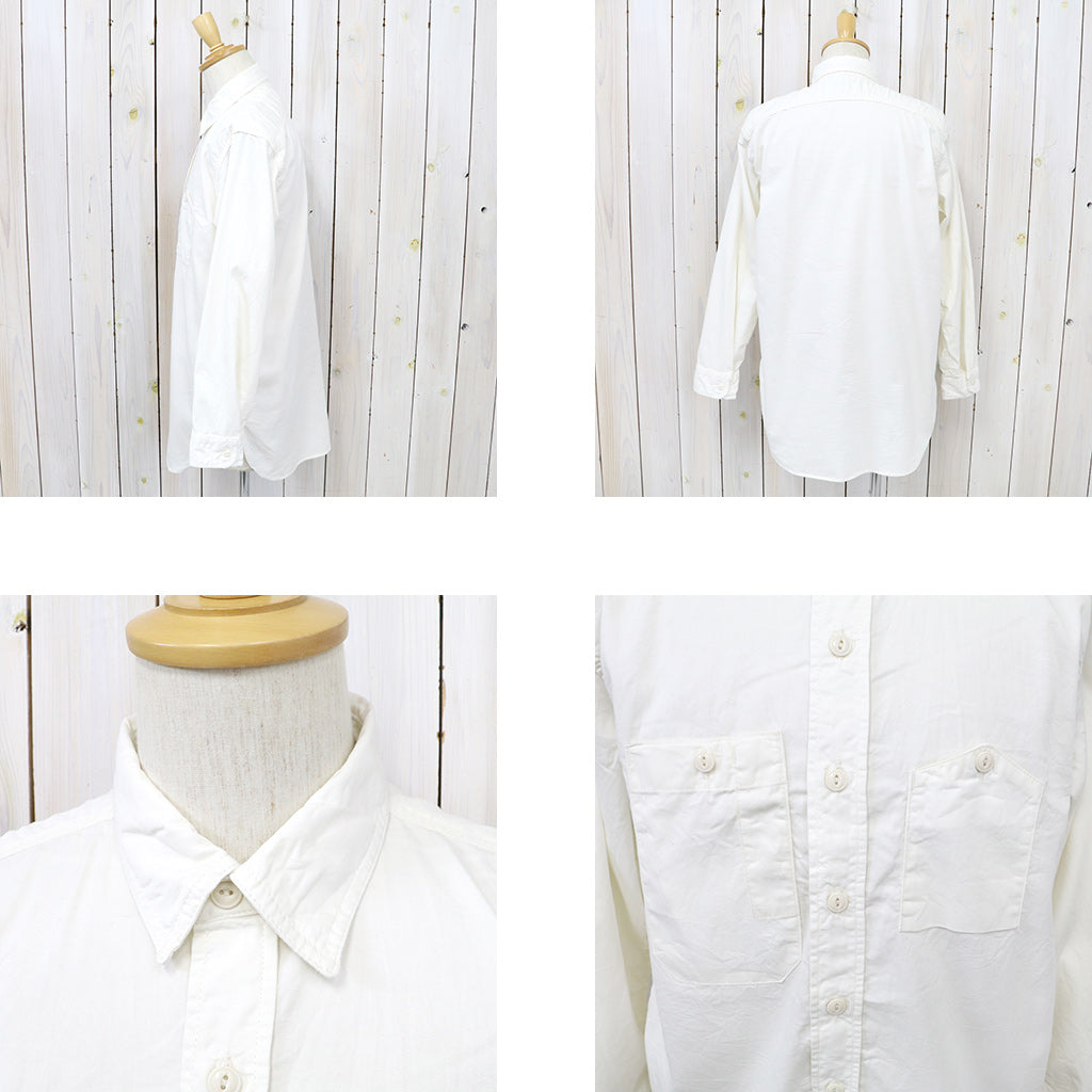 ENGINEERED GARMENTS : Work Shirt-Cotton Micro Sanded Twill (Ivory)