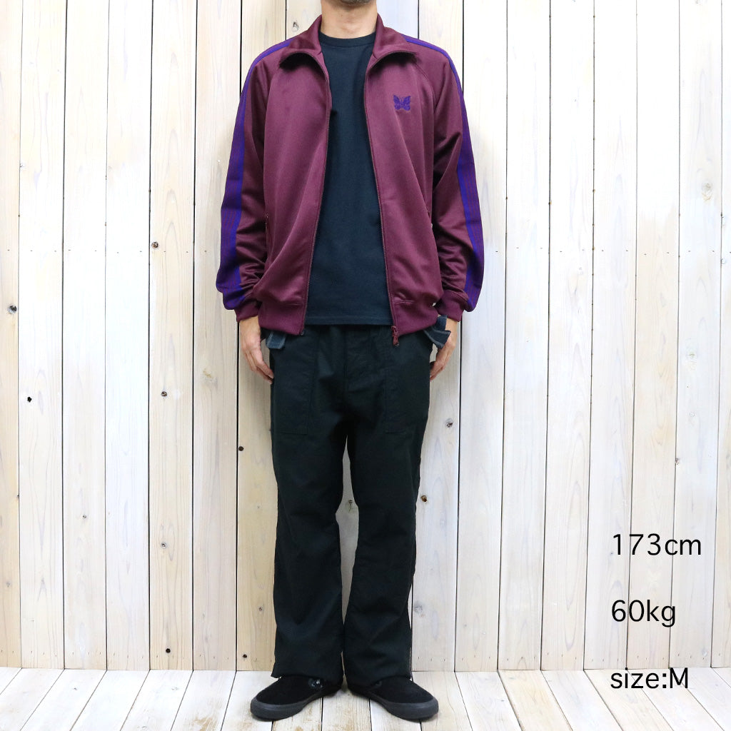 Needles Track Jacket Poly Smooth wine