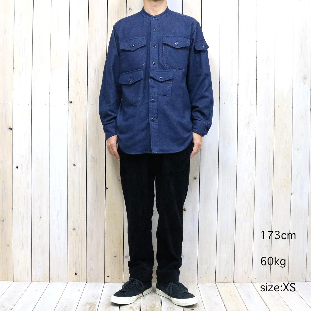 ENGINEERED GARMENTS : North Western Shirt-Cotton Denim Flannel