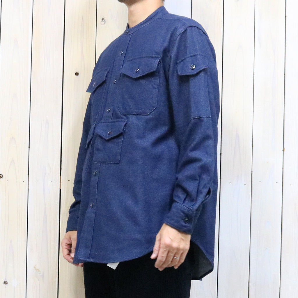 ENGINEERED GARMENTS : North Western Shirt-Cotton Denim Flannel