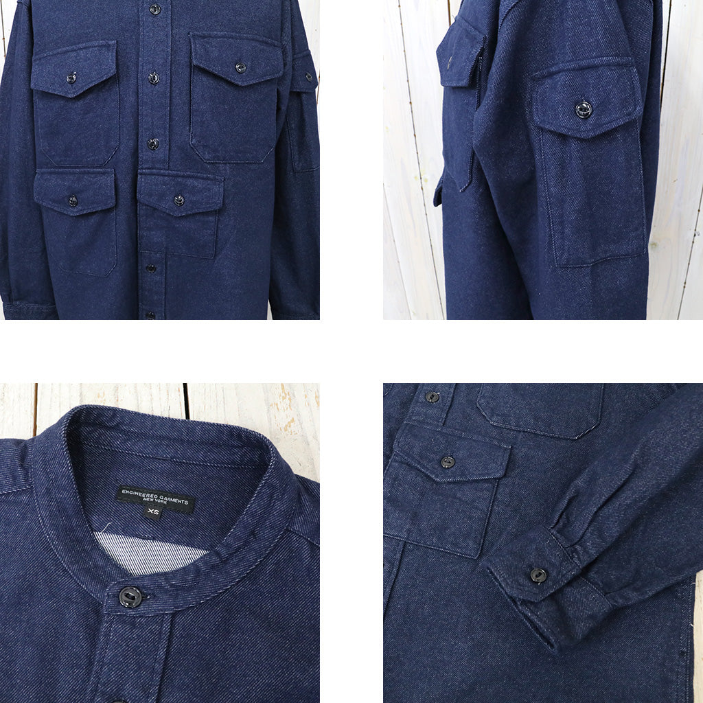 ENGINEERED GARMENTS : North Western Shirt-Cotton Denim Flannel