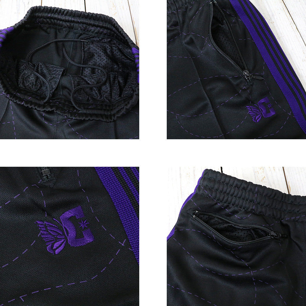 Needles×DC SHOES『Track Pant-Poly Smooth/Printed』(Black)