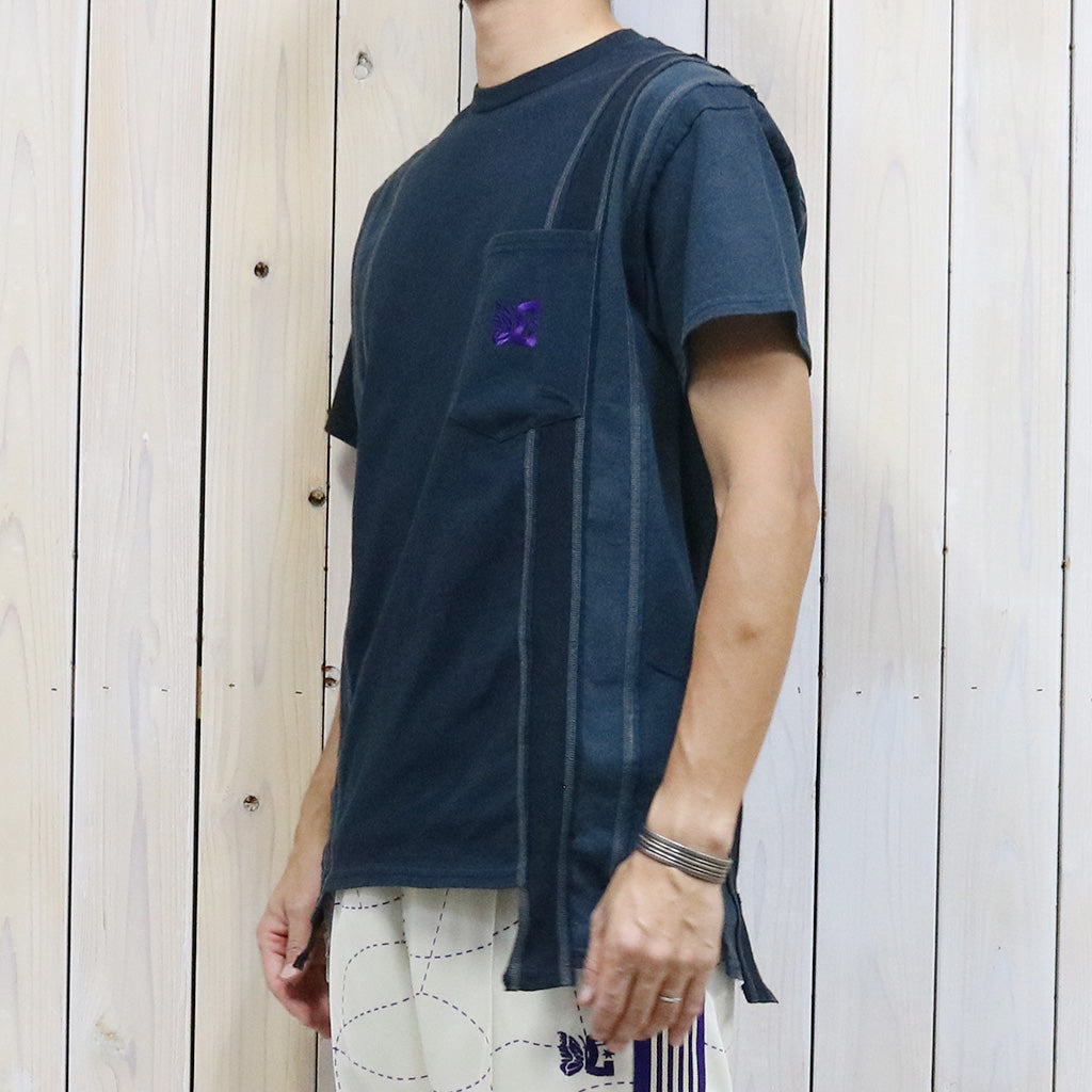 Rebuild by Needles×DC SHOES『7 Cut S/S Tee-Solid/Fade』(Black)