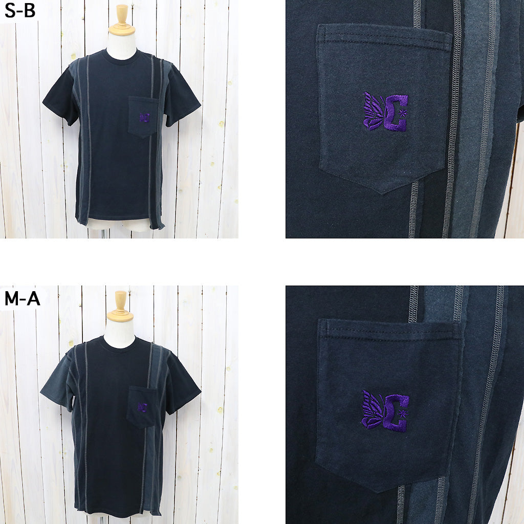 Rebuild by Needles×DC SHOES『7 Cut S/S Tee-Solid/Fade』(Black)