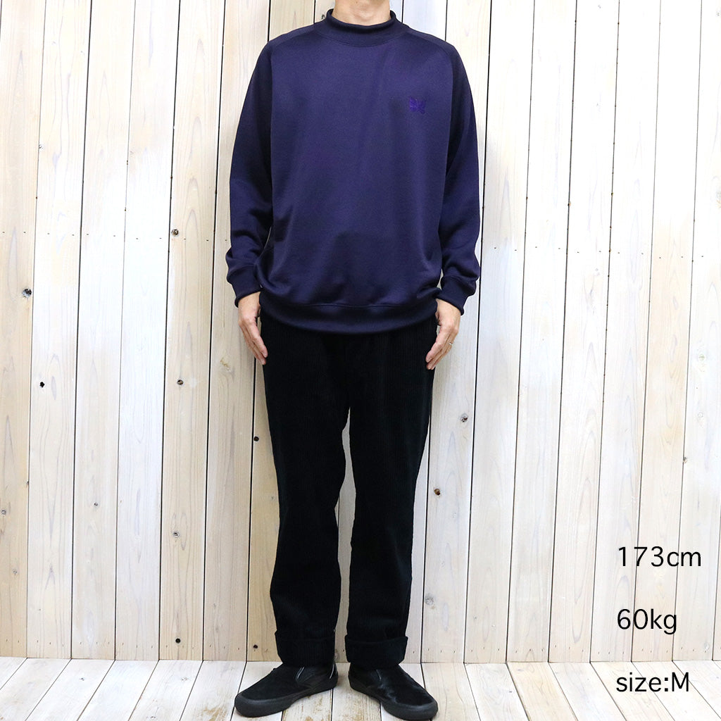 Needles『L/S Mock Neck Tee-C/PE Bright Jersey』(Eggplant)