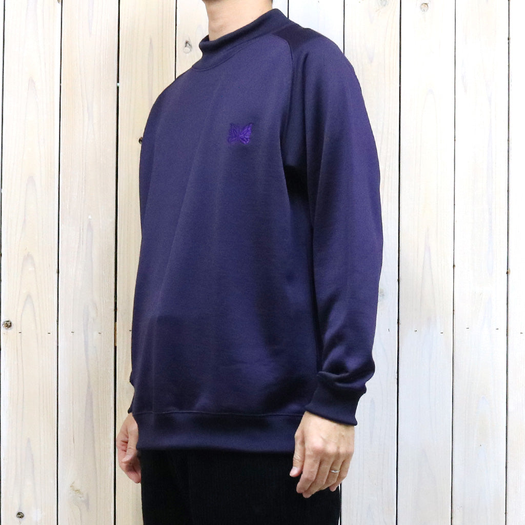 Needles『L/S Mock Neck Tee-C/PE Bright Jersey』(Eggplant)