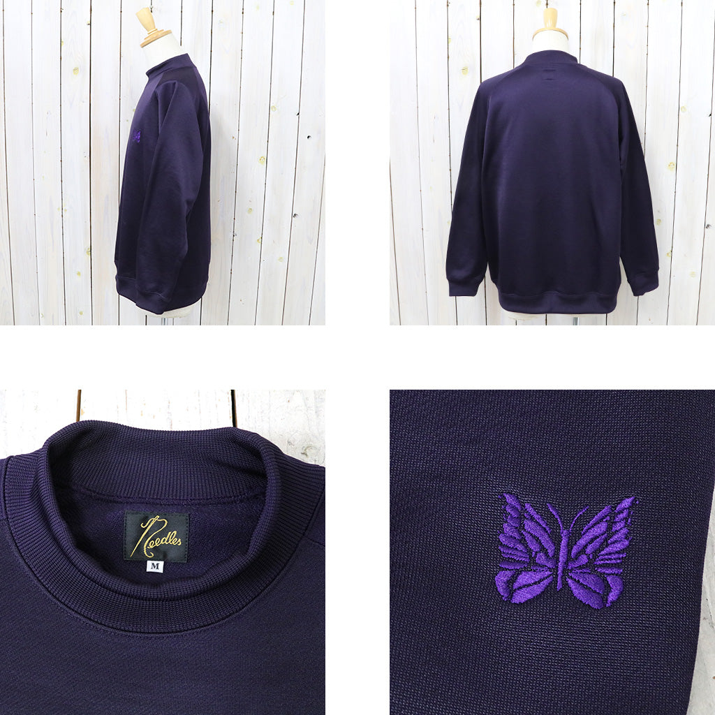 Needles『L/S Mock Neck Tee-C/PE Bright Jersey』(Eggplant)