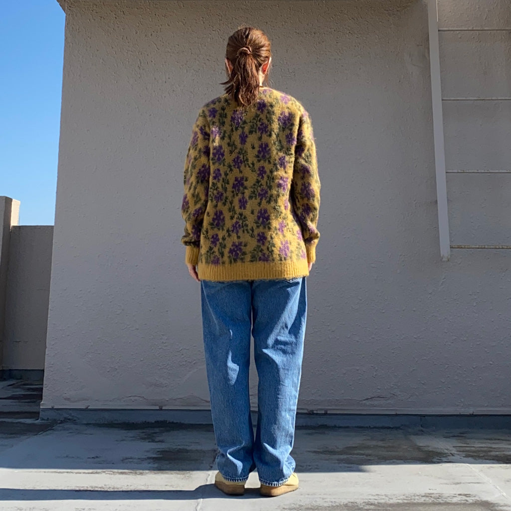 Needles『Mohair Cardigan-Flower』(Yellow)