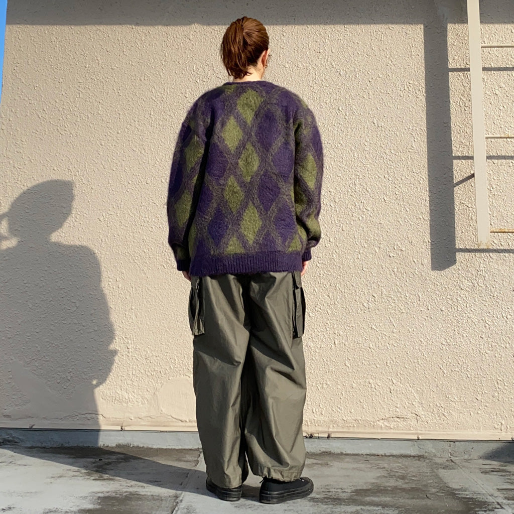 Needles『Mohair Cardigan-Argyle』(Purple)